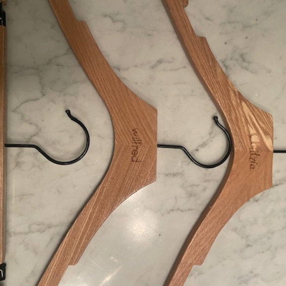 3x wooden Aritzia Hangers - Picture 3 of 5